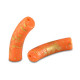 Acrylic Tube bead 33x8mm matt Orange-gold